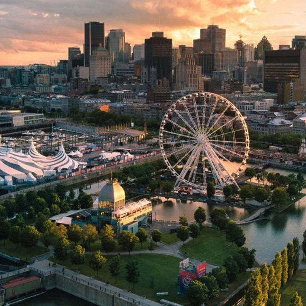 Hermosa postal de Montreal, en la provincia de Quebec. 